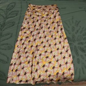 Free People normani floral printed bias skirt